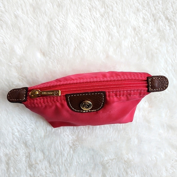 Longchamp Le Pliage Original Coin Purse in Hot Pink - Picture 3 of 7